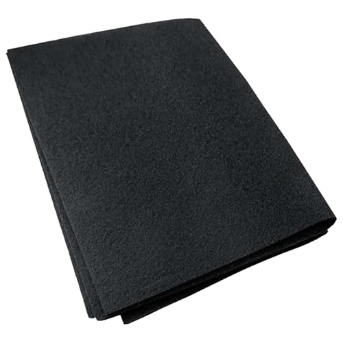 47 cm x 57 cm Filtre hotte，Découpable Filtre Universel à Charbon Actif pour Hotte de Cuisine， Anti-Odeur, Retient Graisse