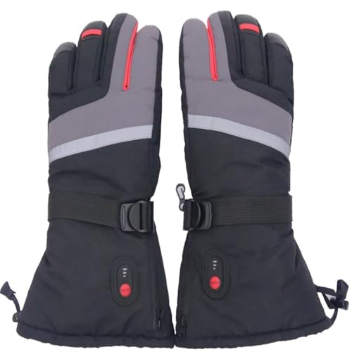 Gants de ski chauffants pour mains gelées, protection épaisse à piles