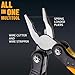 Mini Multitool Knife 12 in 1 Small Pocket Multi Tool with Knife and Pliers - Best Small Multi Purpose All in One Utility for Men & Women - Best Gear Accessory for EDC Work Camping Hiking 2229