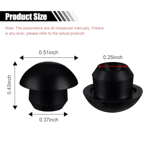 Image of Bottle Jack Floor Jack Oil Filler Plug, 8mm Flat-Head Rubber Hydraulic Filler Bung for Oil Reservoir Hole, Horizontal Jack Hydraulic Top Pressure Rod for Oil Reservoir (12PCS)