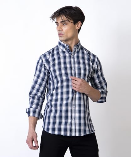 Image of TrapNation Men's Checkered Regular Fit Shirt
