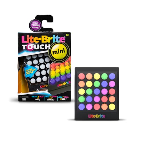 Image of Lite Brite Mini Touch, Create Art with Light, Enhances Creativity, Gift for Girls and Boys Ages 6+
