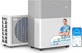 Midea Portasplit Aire Acondicionado Portatil 4 en 1 | 3000 frigorías / 12000 BTU | Split sin Obra de Bajo Consumo con modo Silence, App/Wifi, Deshumidificador, Calefacción y Ventilador hasta 45 m2