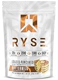 RYSE Loaded Protein Pancake & Waffle Mix - Buttermilk - Naturally Sweetened Breakfast with 21g Protein, 3g MCTs and 2g Fiber - No Added Sugar - High Protein Snack for Clean Energy - 6 Servings