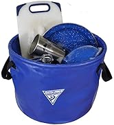 Seattle Sports Outfitter Class Collapsible Jumbo Camp Sink Wash Basin Bucket (Blue), One Size (03...