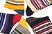 HFZBBBL Men's Colourful Striped Crew Socks 5-Pack – Soft Cotton, Breathable, Ideal Gift