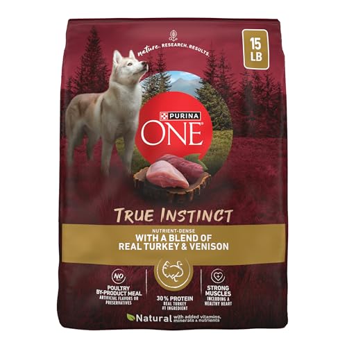 Purina ONE True Instinct With A Blend Of Real Turkey and Venison Dry Dog Food - 15 lb. Bag