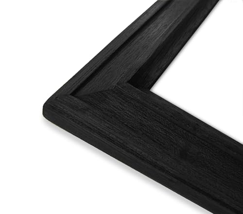 Image of A4 Size Wooden Photo Frame for Wall Decoration, Black Photo Frame with Mat, A4 size Photo Frame for Posters Photos and Artworks