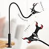 MEMOEVER Gooseneck Phone Holder, Flexible Lazy Arm Moble Stand for Bed Desk Table with 360° Adjustable Clamp, 360° Overhead Phone Mount Clip for iPhone Samsung Series #5