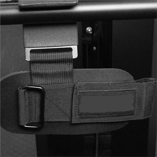 Ganchos resistentes para dominadas pesadas con correas acolchadas de gym 6