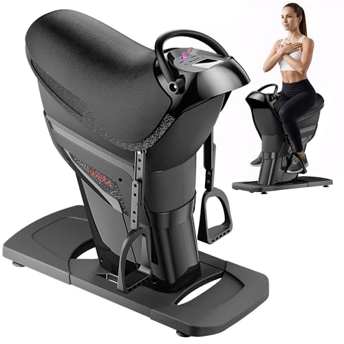 Electric Horse Riding Machine, 3D Simulation Abdominal Trainer with 20 Adjustable Speed Levels, LED Display & Bluetooth Speaker, Full Body Home Gym Exercise Equipment 5i14