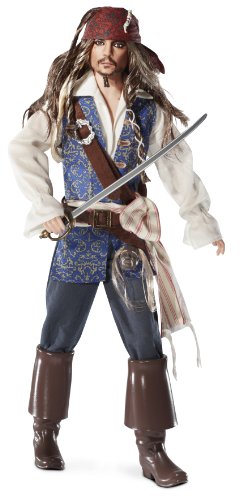 Barbie Collector Pirates of The Caribbean: On Stranger Tides Captain Jack Sparrow Doll