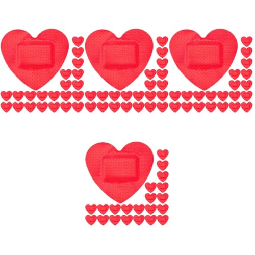 Cuidado para cortes y arañazos diarios con apósitos adhesivos infantiles en forma corazón