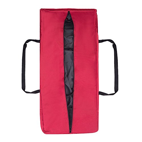 Elf Stor 83-DT5170 Premium Red Rolling Duffel Style Christmas Storage Bag-Holds a 12 Foot Artificial Tree