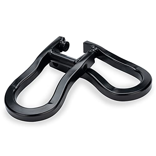 WEILEITE Front Bumper Tow Hook Shackles Chevy Silverado GMC Sierra 1500 2007-2018 Silverado 1500 LD 2019 Sierra 1500 Limited 2019 Replace 84072463(2Pcs,Black)