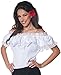 Underwraps Women's Senorita Blouse, White, Medium