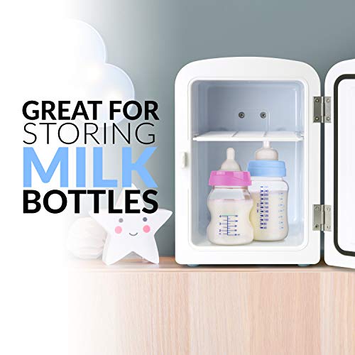 Nostalgia Rf6Rraq Retro 6-Can Personal Cooling And Heating Mini Refrigerator With Carry Handle For Home Office, Car, Boat Or Dorm Room-Includes Ac/Dc Power Cords,,1 Cubic Feet, Aqua #TOP5