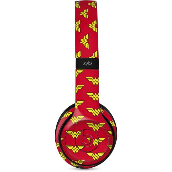 Skinit Decal Audio Skin Compatible with Beats Solo 3 Wireless - Officially Licensed DC Comics Wonder Woman Logo Pattern Design