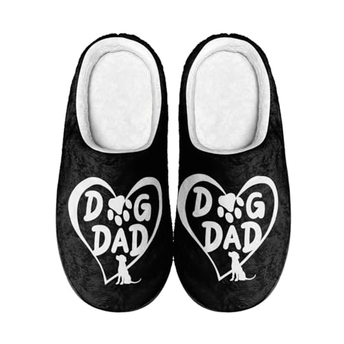 Womens Slippers Warm House Slippers Black Scuff Slippers Slipper On Slippers for Indoor and Outdoor