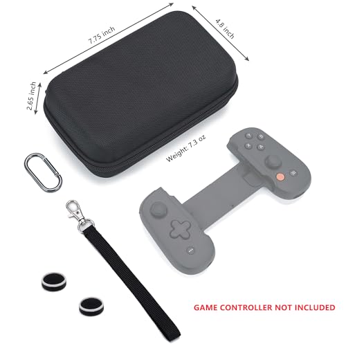 XORDING Carrying Case for Backbone One/2nd Gen, Large Nylon Hard Shell Case with Wristband, Keychain, and Mesh Pocket, Compatible with Backbone One Accessories