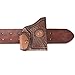 TOURBON Leather Pocket Gun Holster for Concealed Carry, Men Women Pistol Belt Holder with Small Ammo Pouch (Vintage Brown)