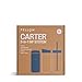 Fellow 16 oz Carter Bundle (3 in 1) Travel Mug with Carry Handle, Move & Cold Lids with Straw - To-Go Coffee Tumbler, Ceramic Interior & Vacuum-Insulated Stainless Steel - Coffee Cups-Stone Blue