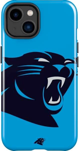 Skinit Impact Phone Case Compatible with iPhone 15 - Officially Licensed NFL Carolina Panthers Distressed Design