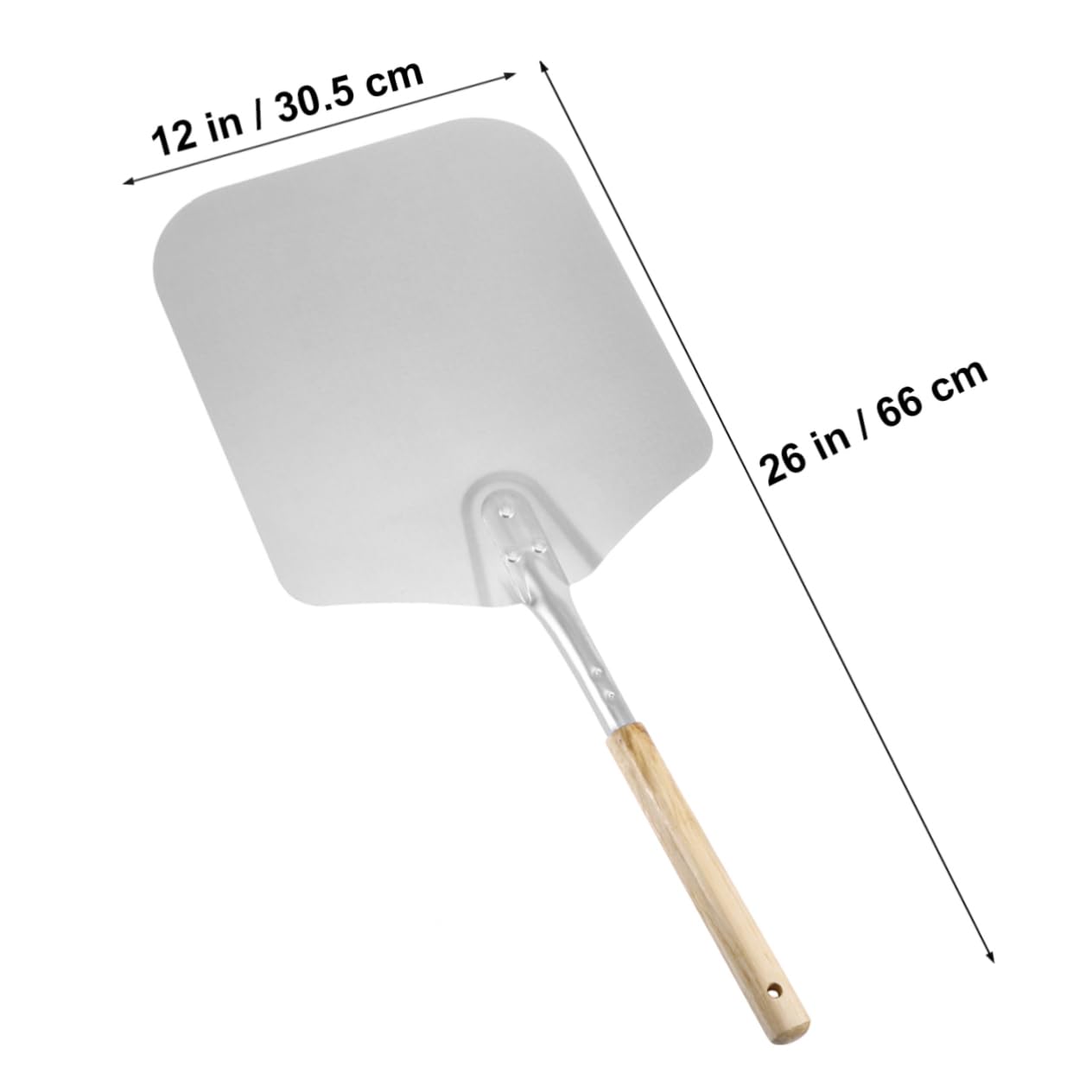 PRETYZOOM Professional Pizza Peel Pizza Shovel Server Aluminum Kitchen Tool Shovel