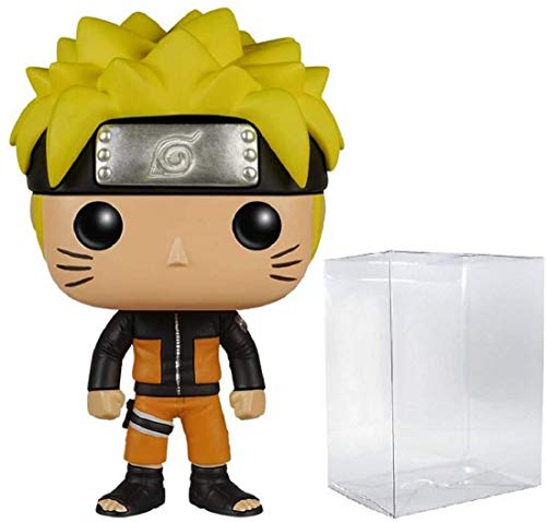 Funko Pop! Anime: Naruto Shippuden – Figura de vinilo Naruto #71 (incluye funda protectora de caja emergente)