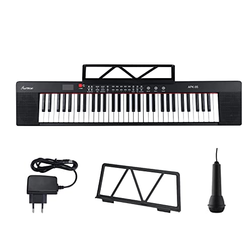 Asmuse Clavier de piano numérique 61 touches Piano Claviers électroniques 200 Tonalités 200 Rythmes avec microphone… - Les Beatles, Paul McCartney, John Lennon, RIngo Starr, George Harrison Asmuse Clavier de piano numérique 61 touches Piano Claviers électroniques 200 Tonalités 200 Rythmes avec microphone…