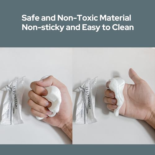 Image of 8-Pack New Type White Waterproof Sealant Mastic, Repair Sealing Clay, Quick Mending Mud for Drain Connection, Wall Hole, Air Conditioning Hole Waterproof Seal Putty