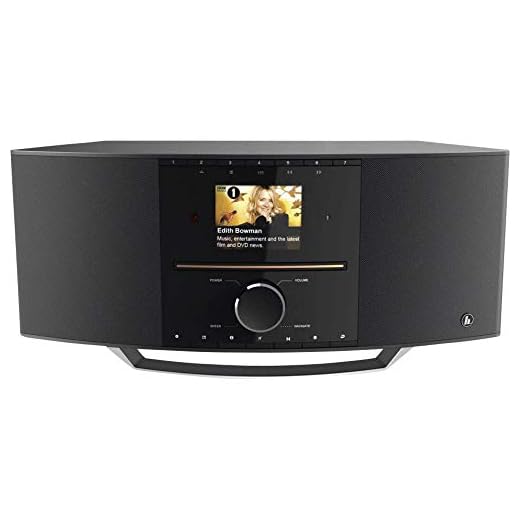Hama Internetradio mit CD-Player & DAB+ (Smart Radio WLAN/Digitalradio/UKW/CD/Bluetooth/USB/AUX, Spotify/Amazon Music, Multiroom, 40W, Farbdisplay, Fernbedienung/gratis App, Radio-Wecker) WLAN-Radio