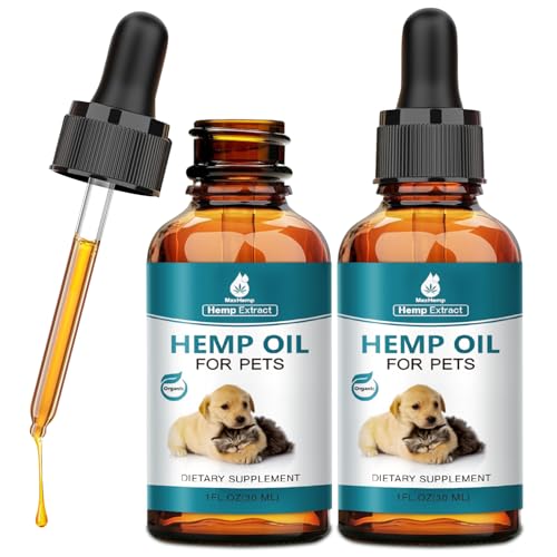 Pet Hemp Oil for Dogs and Cats - 2 Packs