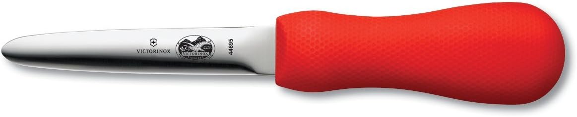 Victorinox 7.6399.2-X1 Oyster Knife 2-3/4-Inch Providence Style Blade, Red SuperGrip Handle : Sports & Outdoors