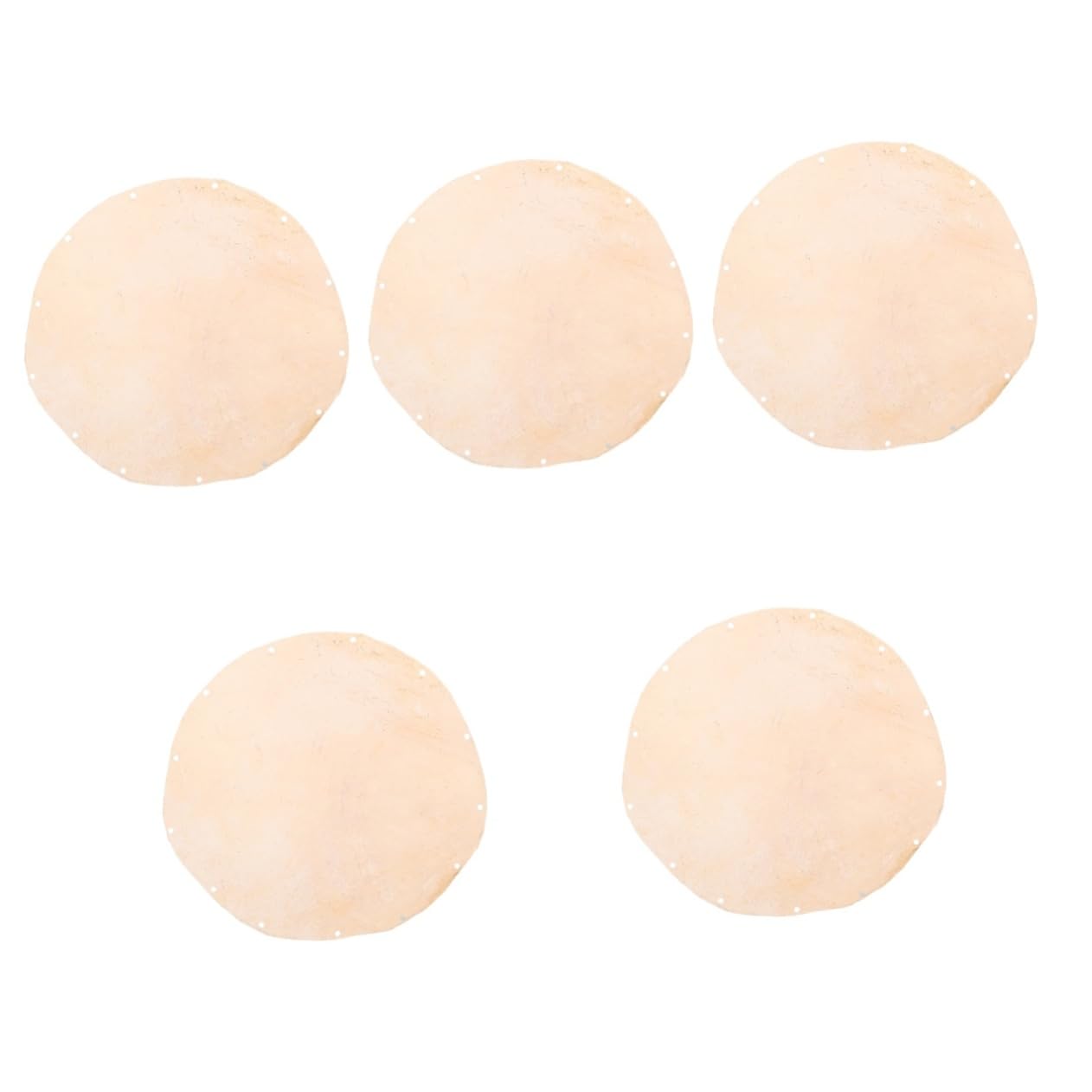 Vaguelly 5piezas Piel De Africano De Piel De Repuesto Elástica Para Instrumentos De Percusión Compatible Tambores Doumbek Sonido Estable y Textura Duradera