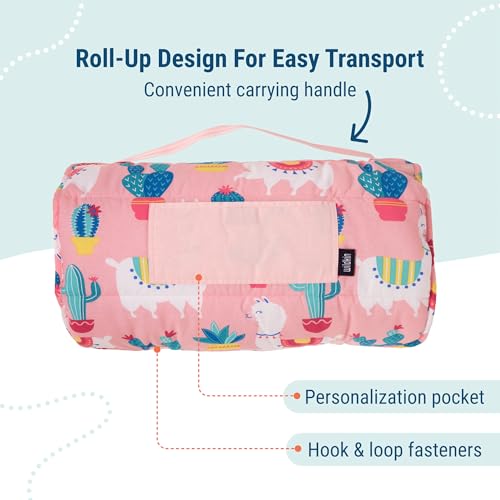 Image of Wildkin Kids Original Nap Mat - Cozy Kids Sleep Mat with Pillow, ideal for School & Travel
