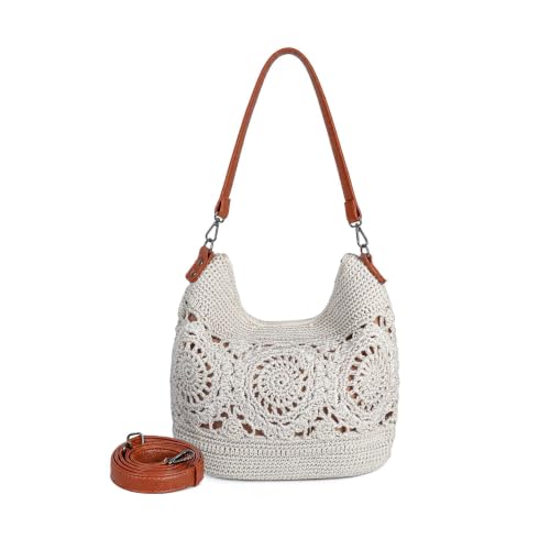 Image of Eiyye Boho Crochet Crossbody Bag Women Handmade Hobo Purse Large Tote Bag for Summer BeachTravel Daily Use
