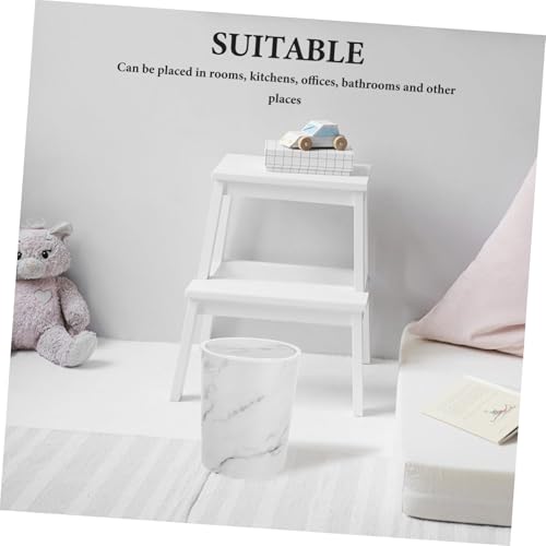 Poubelle plastique Alipis blanche petit format avec anneau - 5