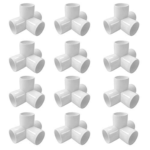 Buy 4 Way 1/2inch Tee PVC Fitting Elbow Build Heavy Duty PVC