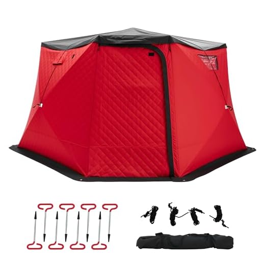 Albott Insulated Ice Fishing Tent for 6-8 People