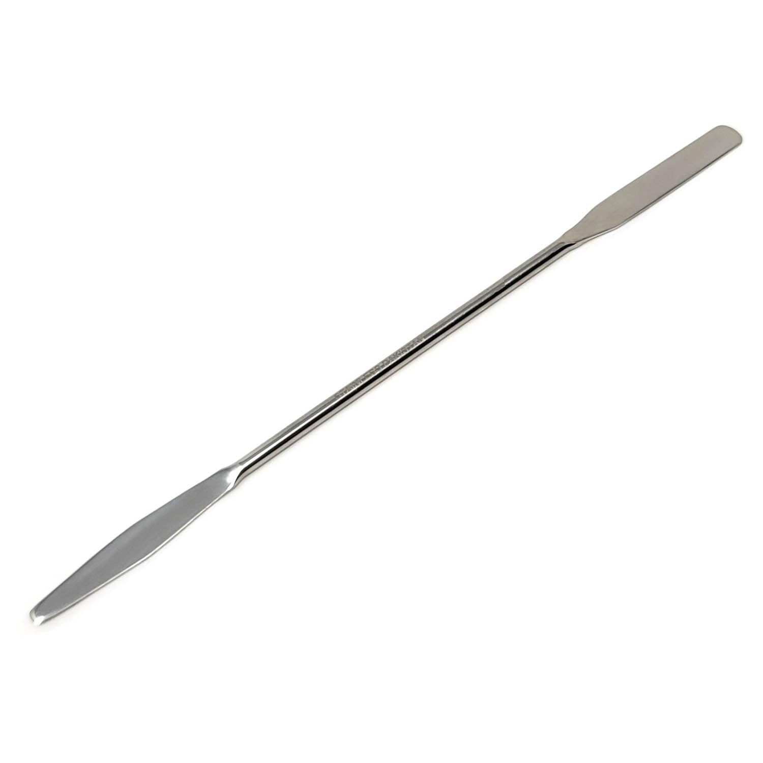 A2Z Lab Spatula Stainless Steel, Long Medicine, Gel, Paste & Creams Handling Spatula, Micro Sampling Transfering Double Ended Spatula Tapered Arrow End Flat Ends - Laboratory Supplies - 9 inch