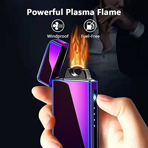 Yozwoo Electric Lighter Rechargeable, High Power Flame Arc Lighter, Usb Lighter With Overheat Protection, Windproof Electronic Lighter For Candle, Outdoor Camping, Cool Lighter With Gift Box(Magic) #TOP2