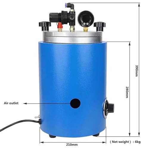 Máquina de fusión de cera de 2,5l con inyección automática para acabados perfectos 8
