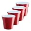 Red-pearl/White - Set of 4