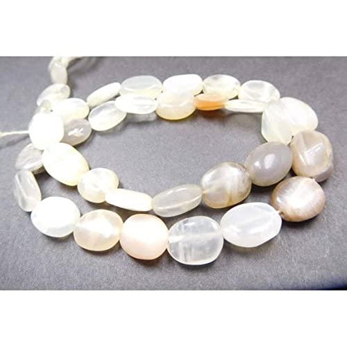 Cuentas de piedra de luna LKBEADS ovaladas para sustituir gemas sintéticas en collares diy