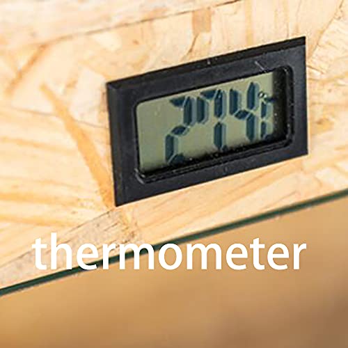 Upgrade houten reptielen grote doos Reptielenbox met schuifdeur Schermventilatie Glazen Terrarium Kit met Drinkfontein… - Afbeelding 5