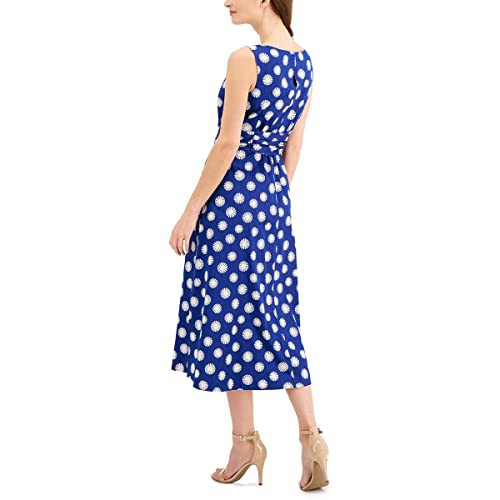 Image of Anne Klein Women's Cotton Midi Dress with Sash