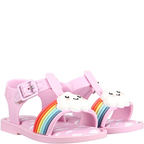 SANDÁLIA MINI MELISSA MAR SANDAL SUNNY DAY 33224 TAMANHO:17/18;COR:ROSA