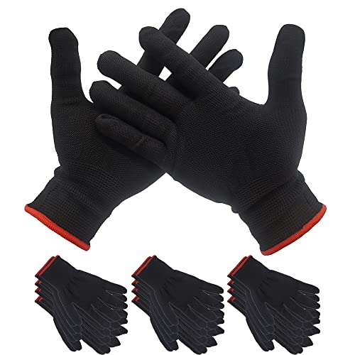 CNGZSY 10 Pairs Non-slip Nylon Working Gloves Anti-Static Labor...