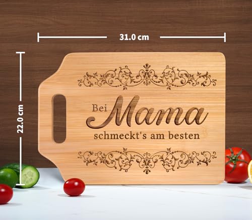 Geschenke für Mama - Graviertes Bambus Schneidebrett, Mama Geschenk, Geburtstagsgeschenk, Geschenk Mama Geburtstag, Weihnachtsgeschenke für Mama, Mutter 4